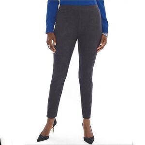 Chico's Faux Suede leggings Pants Gray Size 00 or 2